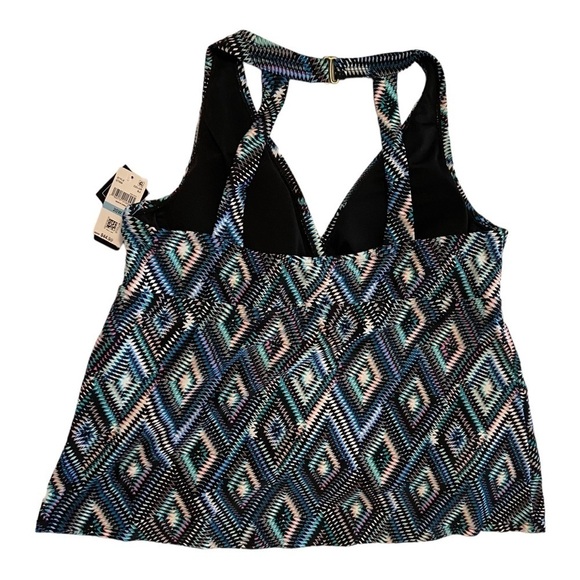 Island Escape's H-Back Tankini Top NWT - Picture 4 of 7